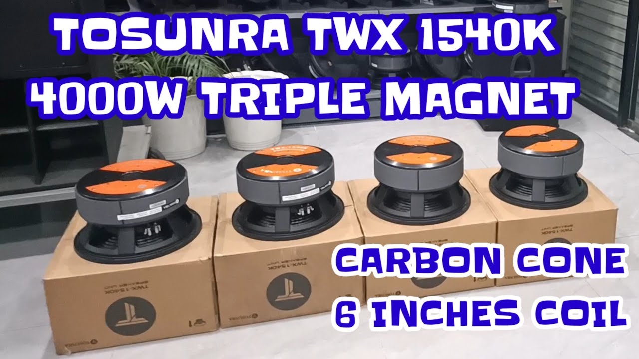 TWX1540K TUSONRA 4000W CARBON CONE 6 INCHES VOICE COIL.