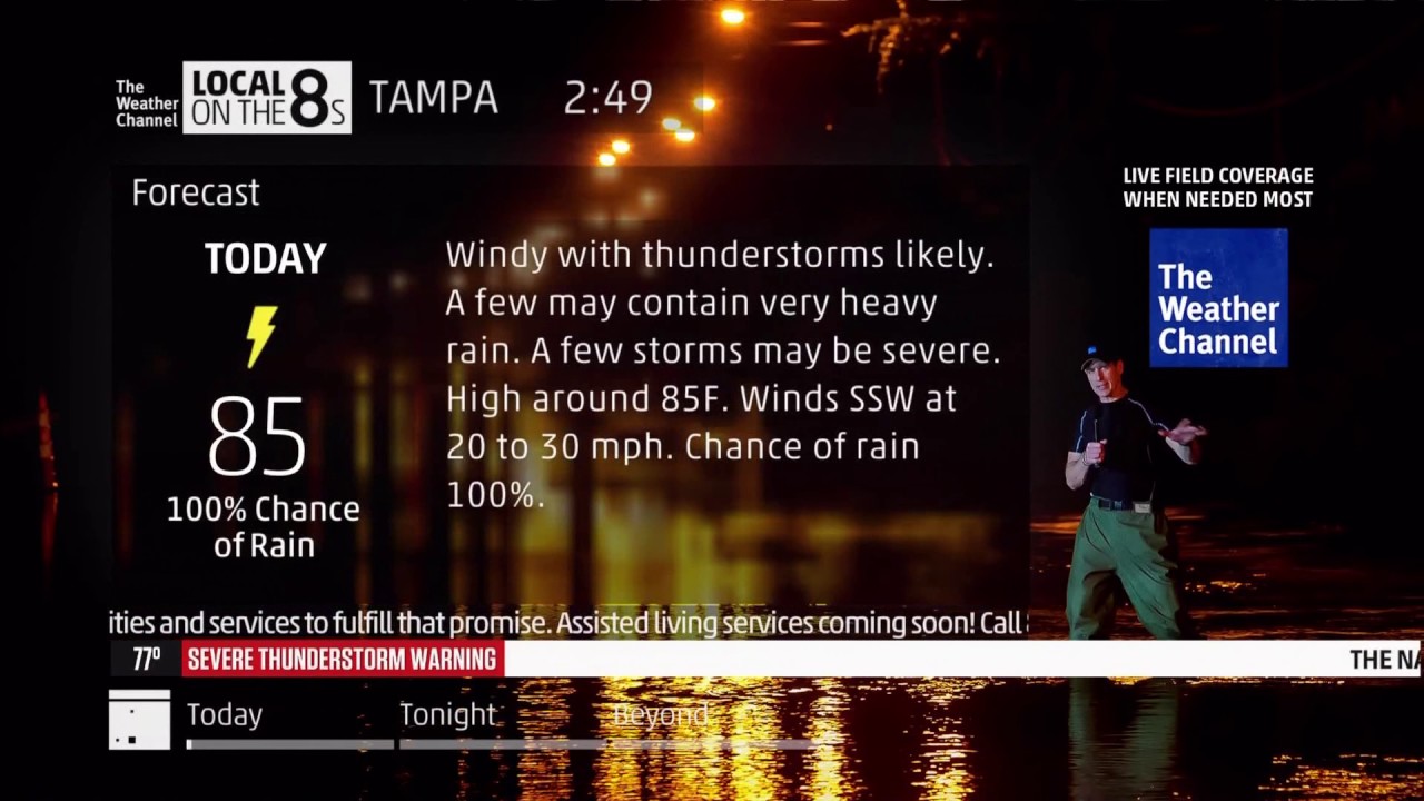 Severe Weather Local On The 8s Tampa Fl May 24 2017 Youtube