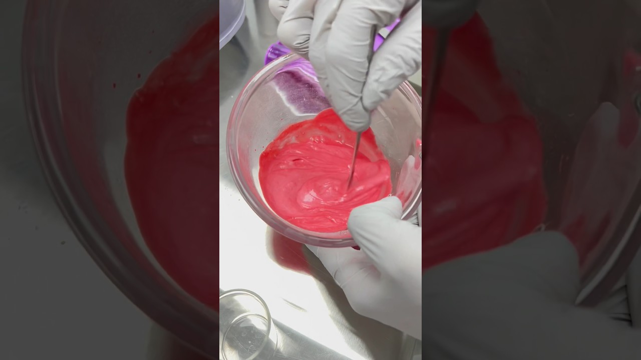 Crushing pills into a dreamy pink cream 🎀✨Pharmacy ASMR #shorts