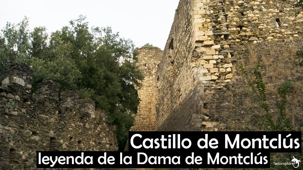 Castillo de Montclús.  El misterio de las ruinas. La leyenda de la Dama de Montclús