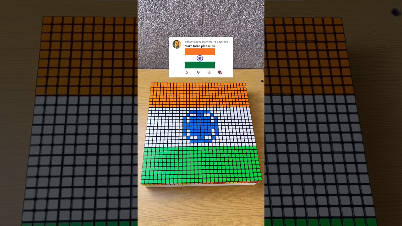 Making India 🇮🇳 With Rubik’s Cubes!