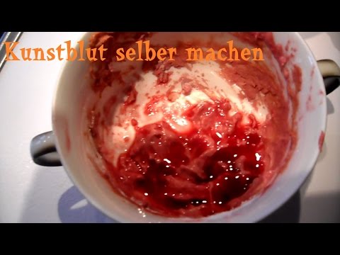 Halloween Kunstblut selber machen - in 1 min. Fake Blut selber machen