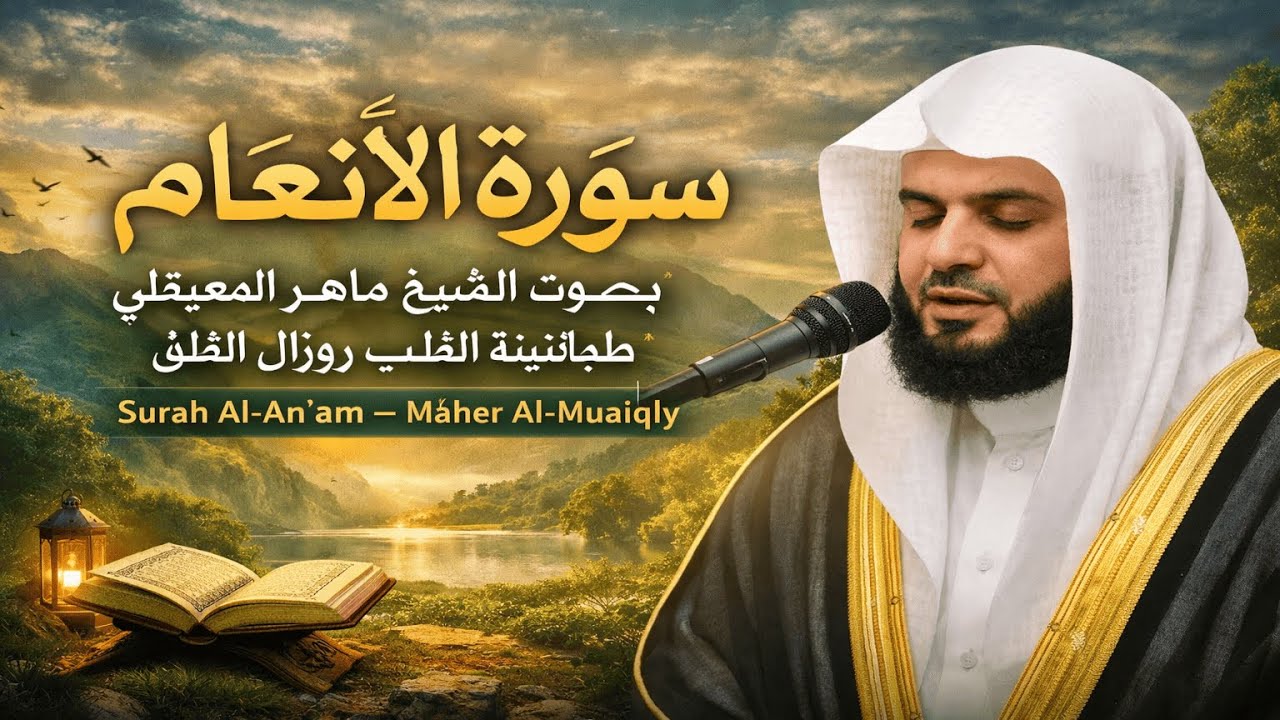 سورة الأنعام بصوت الشيخ ماهر المعيقلي | طمأنينة القلب وزوال القلق | Surah Al-An’am –Maher Al-Muaiqly