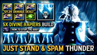 JUST STAD & SPAM THUNDER MID ZEUS | 121K Damage Dealt With 5x Magical Divine Rapiers - Dota 2