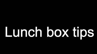 Lunch box tips short essay.