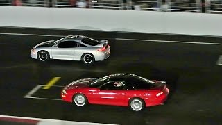 Camaro 4th gen (15.7s) vs Eclipse 2g (13.3s). Arrancones AHR 14 noviembre 2015