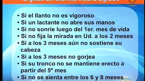 ¿Cuáles son los signos de problemas neurológicos en los bebés?