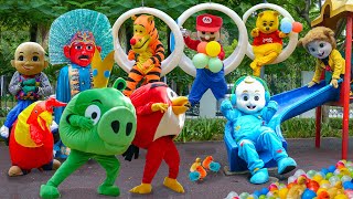 CICIT CUIT BURUNG BERNYANYI!! ONDEL-ONDEL VS BADUT JOGET LAGU KALAU KAU SUKA HATI TEPUK TANGAN!!