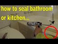 how to remove and re seal silicone sealant