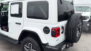 Pre-Owned 2024 Jeep Wrangler Sahara (White) 👀 Available Now | Walkaround