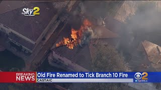 Tick Branch 10 Fire Burns Several Homes In Castaic