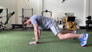 Bear crawl sliding circles