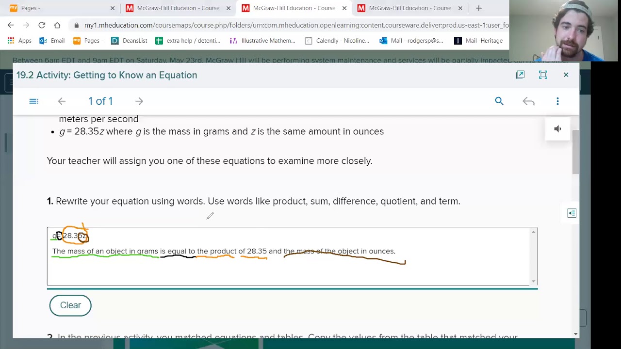 Tables, Equations, and Graphs, Oh My! (Part 2) YouTube