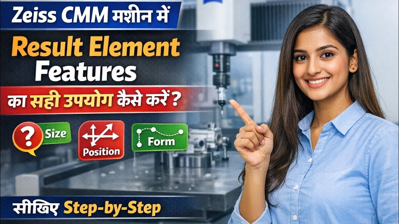 How to Use Result Element Features in Zeiss CMM Machine | Complete Training 💯✅