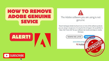 How to remove adobe genuine service alert (Easy)