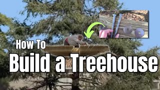 http://www.sjdma.org/building-a-treehouse-platform-in-a-pine-tree-in-the-woods/ Here is a DIY tree house (fort) build in a single/one 