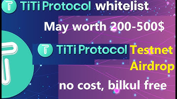 TiTI Protocol Testnet Airdrop confirmed| Complete Testnet guide|