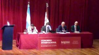 Milei, Giacomini y Nielsen en la Universidad de Belgrano - Congreso Internacional