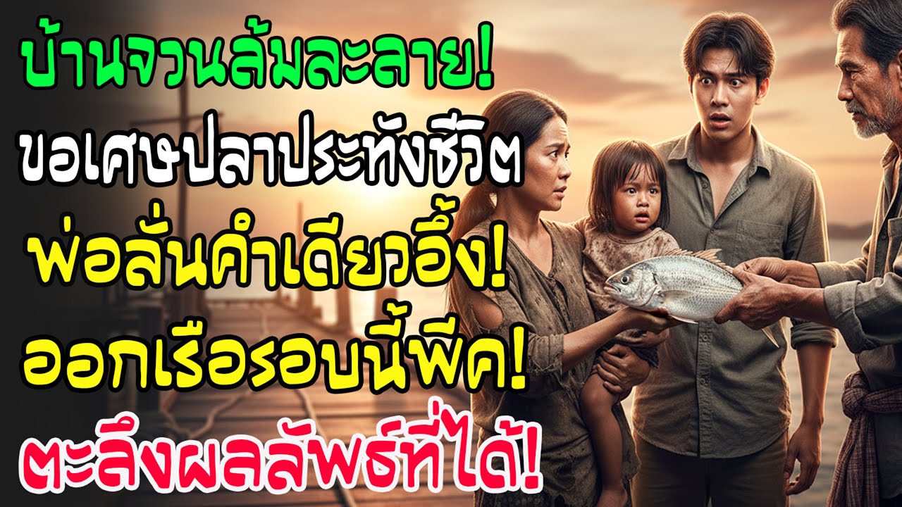 ชาวประมงถังแตก แม่ลูกขอเศษปลา พ่อพูดคำเดียวทำลูกอึ้ง ออกเรืออีกครั้งเจอสิ่งไม่คาดฝัน พลิกชีวิต!