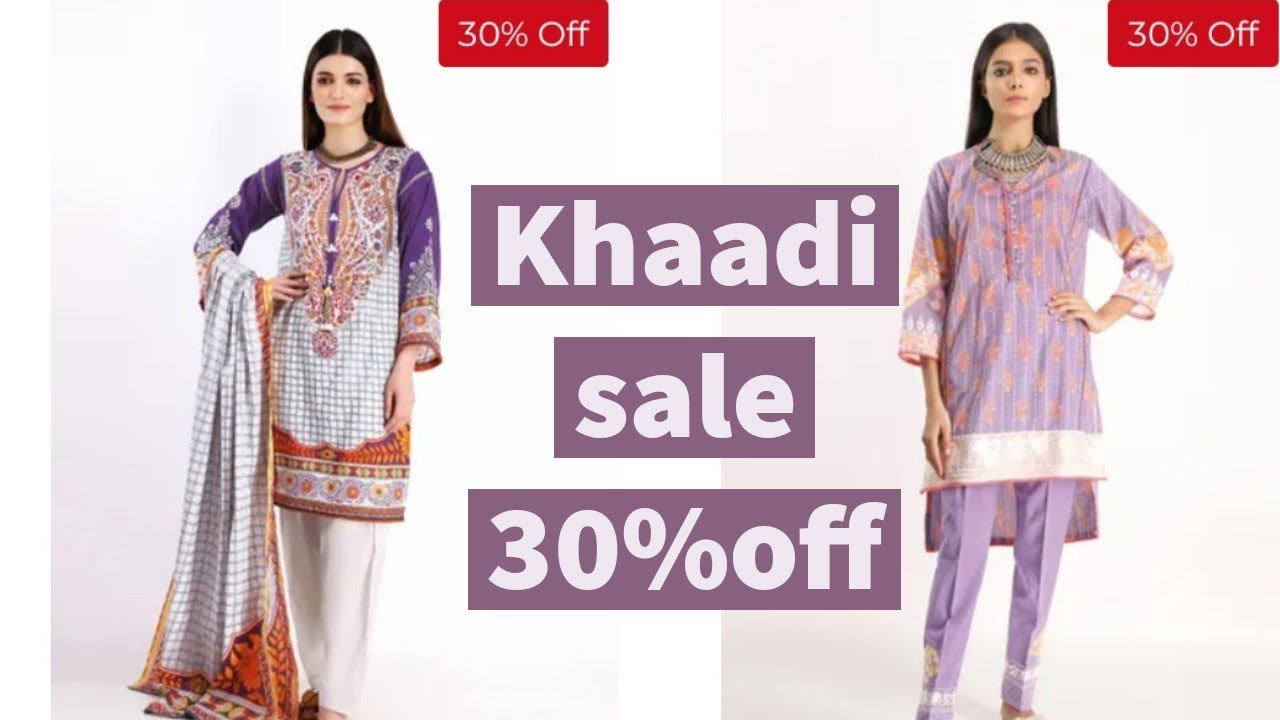 khaadi sale 30off summer collection 2020 Saima 4k YouTube