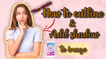 How To OUTLINE a picture in 2minutes using this FREE app / Picsart Tutorial