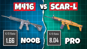 M416 vs Scar-L Which one is Better? - PUBG Mobile BGMI Weapon Comparison - GG Bro