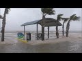 10-28-2020 Waveland, MS Waves overtaking roads and extremely high waves