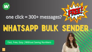 FREE WhatsApp Bulk Sender: Send Messages to Unsaved Numbers | Smart Anti-Ban Tool Chrome Extension screenshot 1