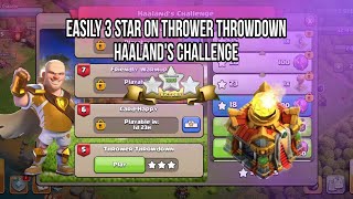 Easily 3 Star on Thrower Throwdown-Haaland's Challenge ( Clash of Clans ) #clashofclans #supercell