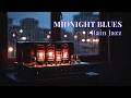 Midnight Blues Jazz ☔ Rainy Night Ambience for Sleep &amp; Relax 1 Hour