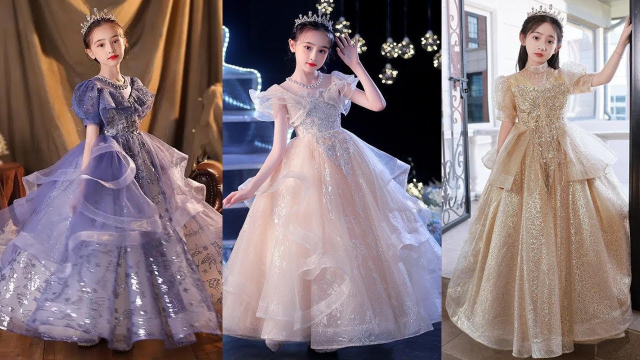 Princess Frock Gorgeous Princess Frock Design for girl // Princess Gown For Kid Girls ...