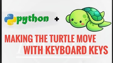 pyTurtle 8 | Moving the turtle with keyboard keys | #pyGuru
