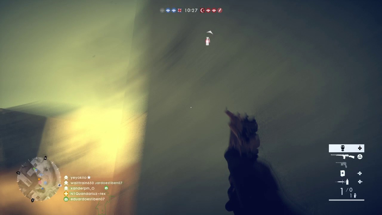 Battlefield 1 Gas grenade