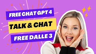 FREE CHAT GPT4 AND DALLE 3 #freeaitools hacking, talk direct with chat GPT4 and Dalle 3 reads back