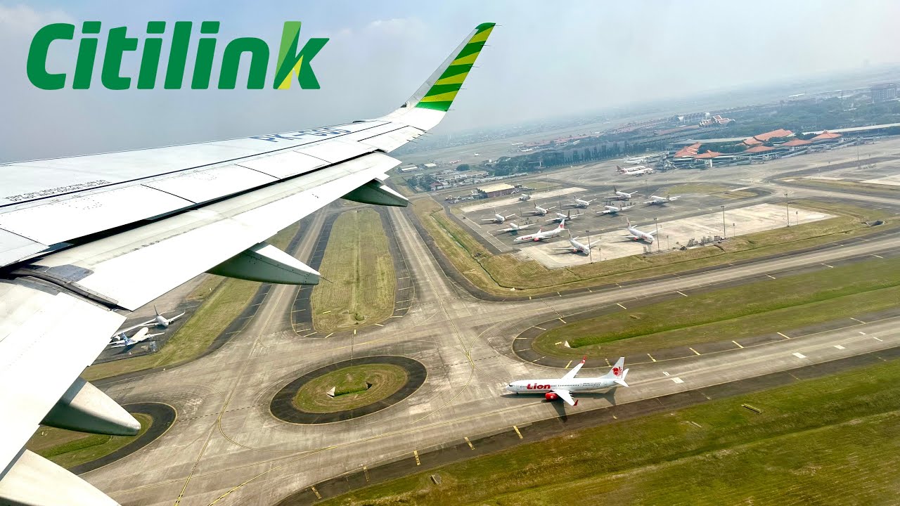Pushback-Take Off JAKARTA CITILINK Airbus A320 | QG 750 | PK-GQS