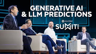 Snowflake Summit 2023 Panel Discussion: Predictions on Generative AI and LLMs in the Enterprise