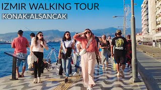 🇹🇷 4K Virtual Walking Tour of İzmir: Konak to Alsancak (Sep 2023)