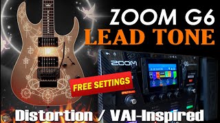 ZOOM G6 Wah, Distortion: VAI-Inspired Lead Tone Free Settings | TUTORIAL