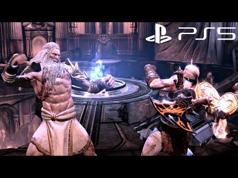 God of War 3 PS5 ZEUS Final Boss Fight & ENDING + Secret Ending Scene (4K Ultra HD) Kratos Vs Zeus