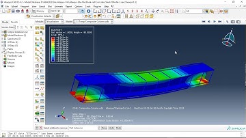 Simulation steel concrete composite column in Abaqus