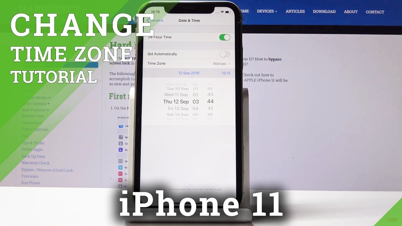 How to Change Date in iPhone 11 - Date Time Settings -