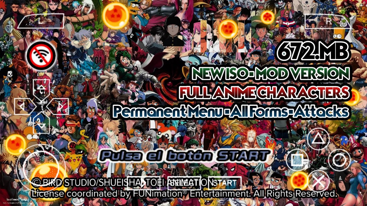 ISO CROSSOVER MULTIVERSE PPSSPP Android | Full ANIME Characters Mod DBZ ...