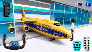 ✈️ GOLDEN CARGO AIRPLANE SHOWCASE! 😱 | 3D Driving Class Gameplay | GaMiNg WiTh ArYaN screenshot 2