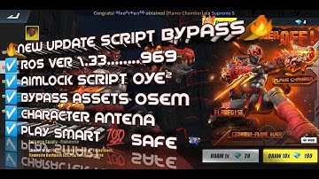[🔥NEW UPDATE AIMLOCK SCRIPT v10.5🔥] ROS Ver 1.33.969 | ASSETS BYPASS  | CHAR ANTENA 🔥ROS SEASON 13🔥