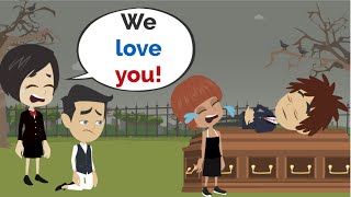 Samuels FUNERAL... | Basic English conversation | Learn English | Like English