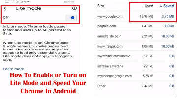 How To Enable or Turn on Lite Mode and Speed Your Chrome In Android
