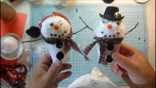 CHRISTMAS IN JULY SERIES  2017 #4 SNOWMAN ORNAMENT