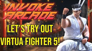 Invoke Arcade - Playing Virtua Fighter for the 1st Time!