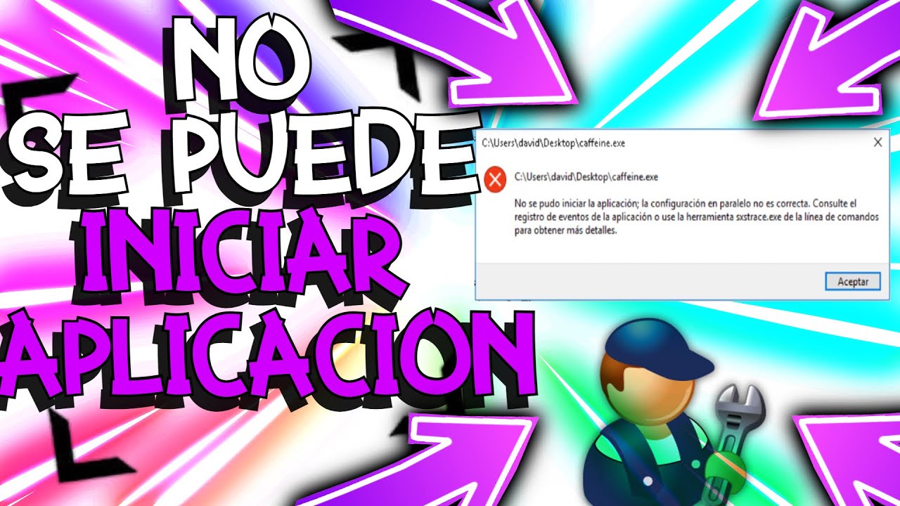 No se pudo iniciar la aplicacion la configuracion en paralelo no es