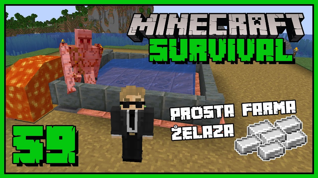 Minecraft 1.21 - prosta automatyczna farma żelaza | Survival i Poradnik #59